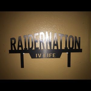Raider nation sign